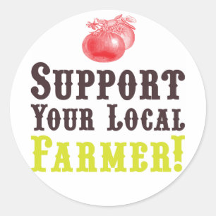 Apoie Seu Agricultor Local! Adesivos
