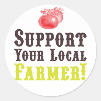 Apoie Seu Agricultor Local! Adesivos
