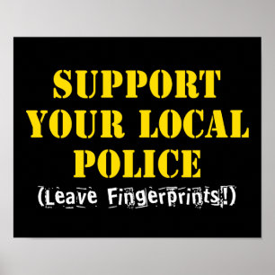 Apoie sua Polícia Local - Deixe Impressões Digitai