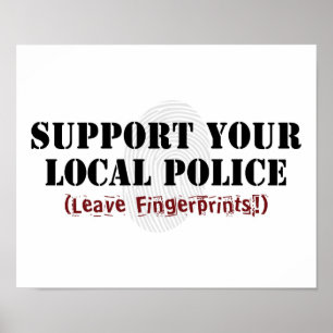 Apoie sua Polícia Local - Deixe Impressões Digitai