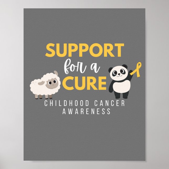 apoio à cura da Poster e Impressão de cancer infan (Frente)