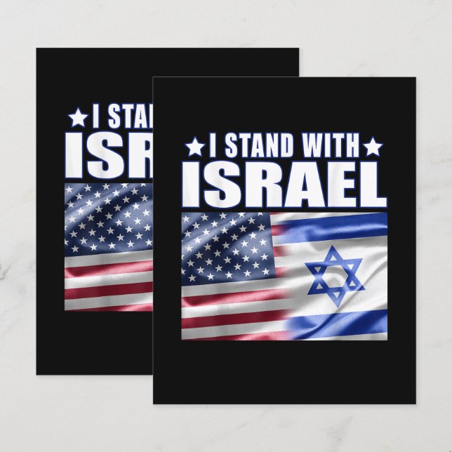 Apoio a Israel Eu Estou com Israel  (Frente/Verso)