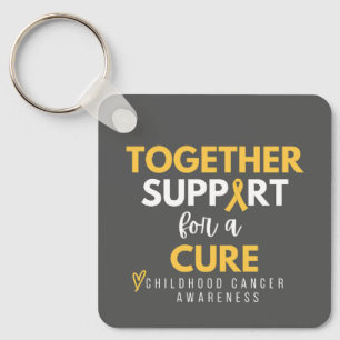 apoio conjunto a um chaveiro de cancer de cura