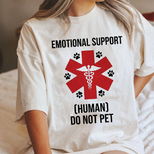 Apoio Emocional Humano Não Acaricie Slogan Diverti
