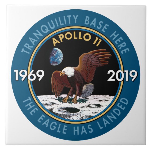 Apollo 11 50º aniversário Missão Patch Insignia (Frente)