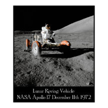Apollo 17 Veículo Lunar Poster