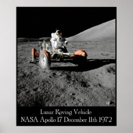 Apollo 17 Veículo Lunar Poster