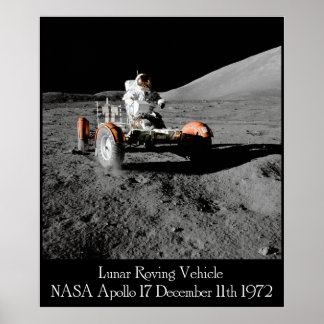 Apollo 17 Veículo Lunar Poster