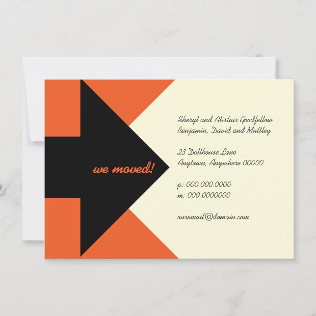 Apontando anúncio e convite moventes da seta (Frente)