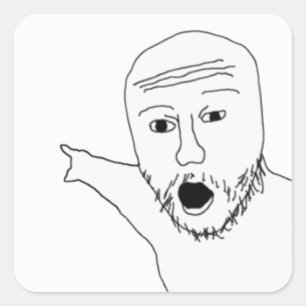 Apontar adesivos Wojak