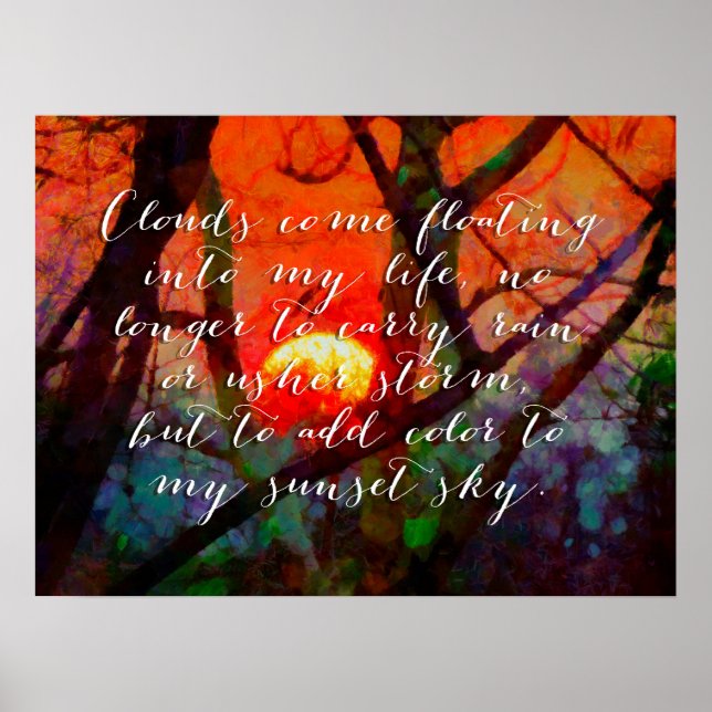 Após a chuva cita o Poster Inspiracional (Frente)