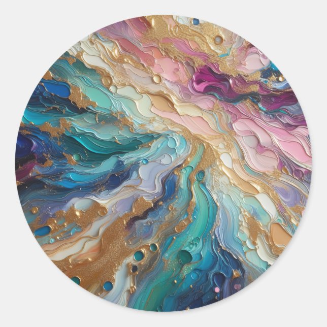 Após Os Adesivos De Abstrato De Impacto (Frente)