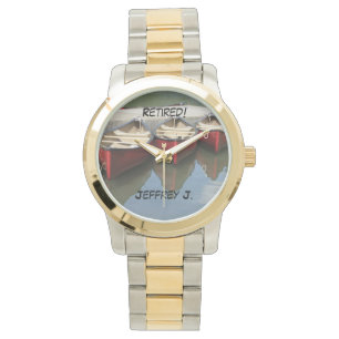 Aposentado! Relógio De Pulso 3 Canoas Vermelhas, D