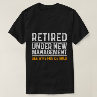 Aposentado Ver Esposa Engraçada Camisa De Pai