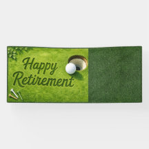 Aposentadoria de golfe com bola de golfe no verde 