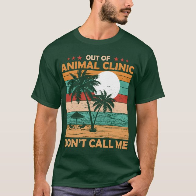 Aposentadoria de Veterinário Fora da Camisa de Clí (Frente)