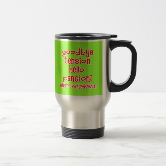 Aposentadoria feliz! Camiseta e presentes do Caneca Térmica