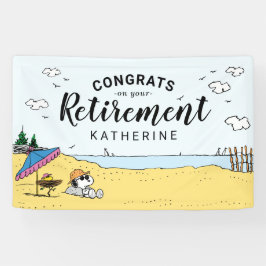 Aposentadoria | Snoopy & Woodstock na Beach Banne