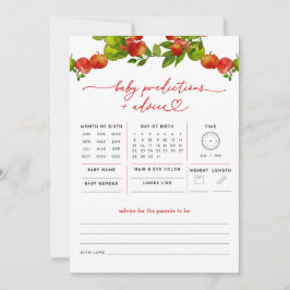 Apple Baby Predictions and Advice Chá de fraldas G