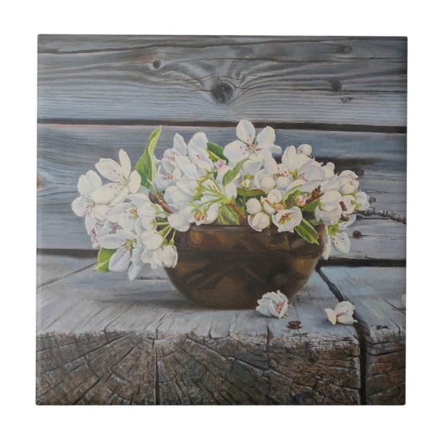 Apple Blossom Still Life – Original Fine Art Print (Frente)