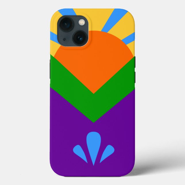 Apple Case-Mate Patriótico, bandeira Primavera de  (Verso)