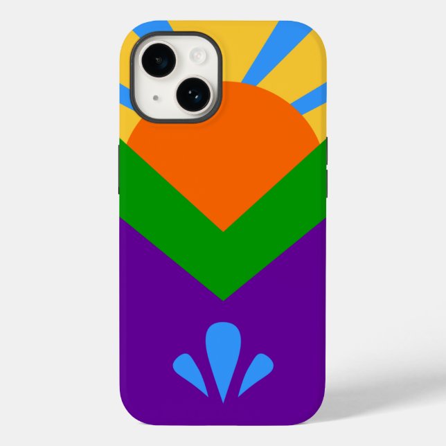 Apple Case-Mate Patriótico, bandeira Primavera de  (Verso)