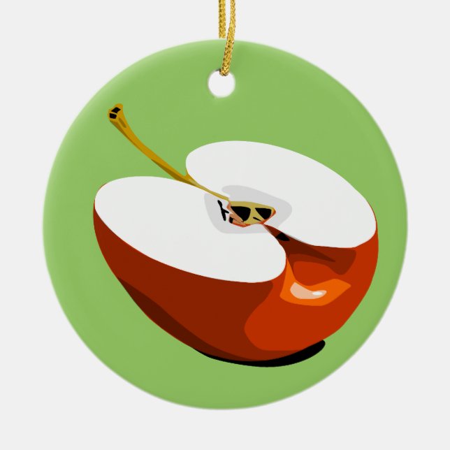 Apple corta o ornamento (Frente)