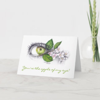 Apple de meu olho escreve o cartão da arte