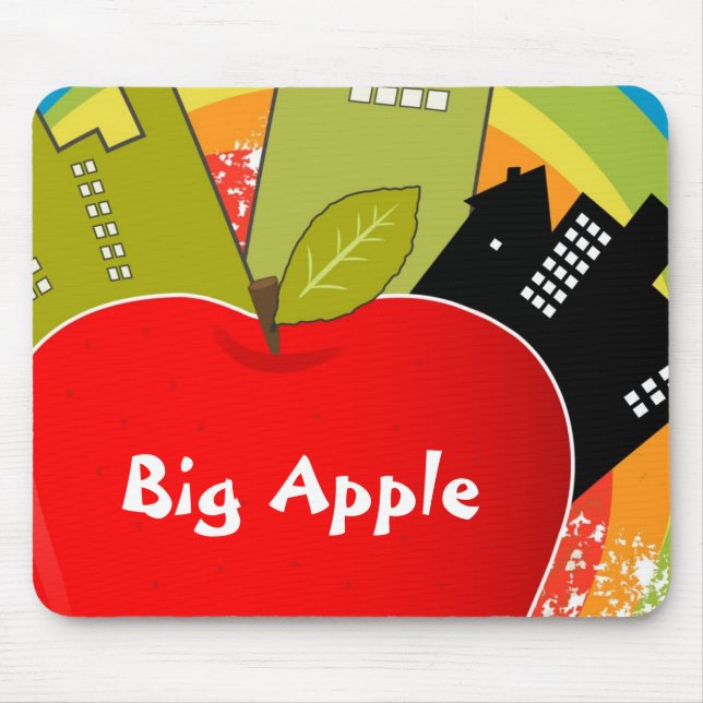 Apple grande - design de Mousepad do divertimento (Frente)
