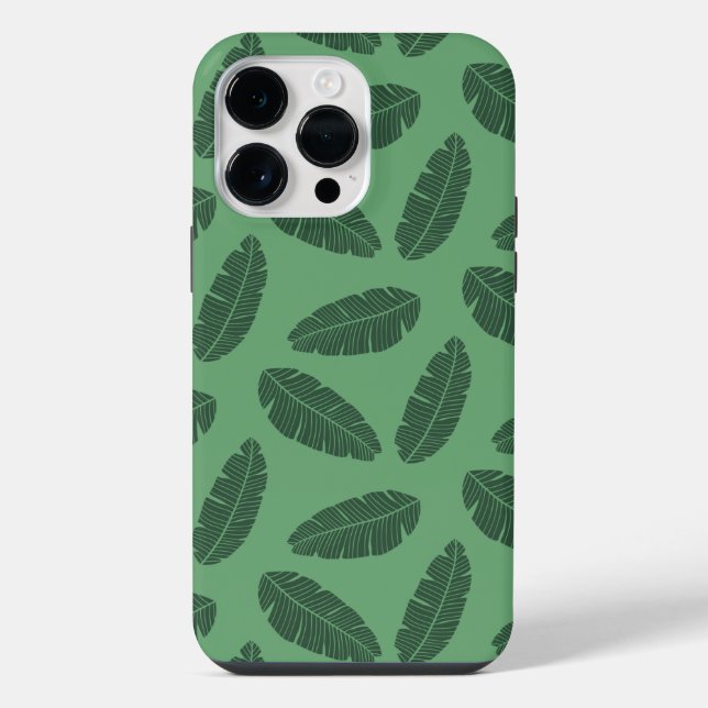 Apple iPhone 11 Pro Max padrão de Folhas esverdead (Verso)