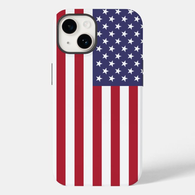 Apple iPhone 14 Case-Mate com bandeira dos EUA (Verso)