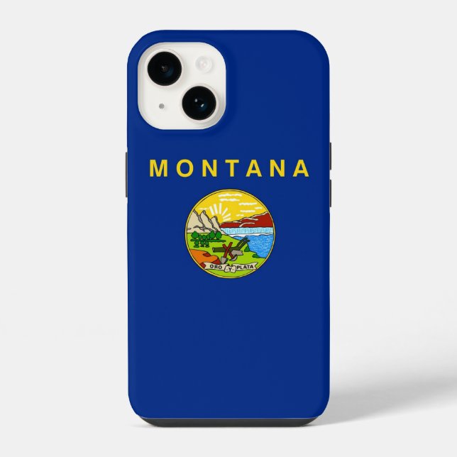Apple iPhone 14 Case-Mate, Montana Flag (Verso)