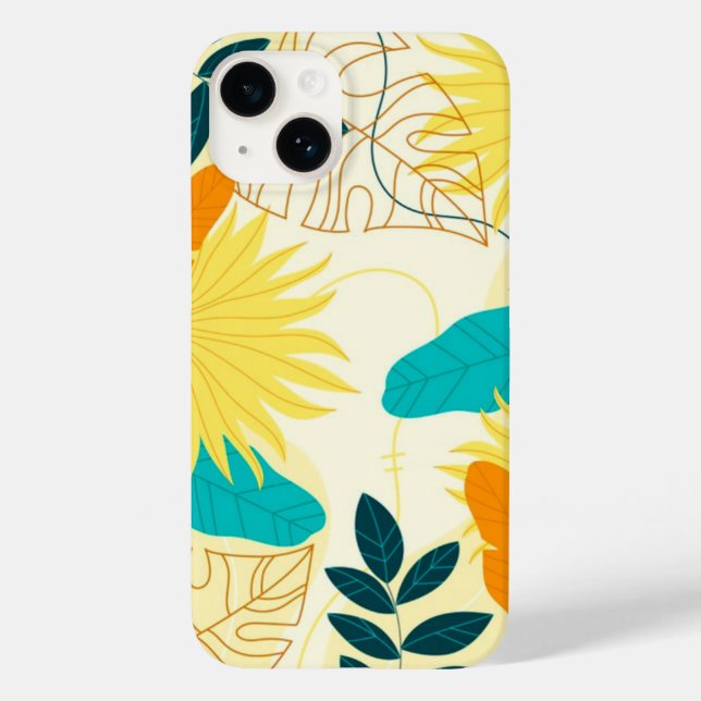 Apple iPhone 14 Case-Tropical Palm (Verso)