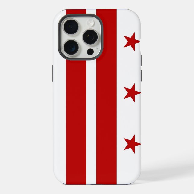 Apple iPhone 15 Pro Max, bandeira de Washington DC (Verso)