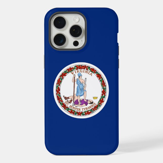 Apple iPhone 15 Pro Max, bandeira do estado da Vir (Verso)