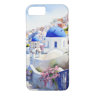 Apple iPhone 8/7, Capa de telefone Santorini Oia