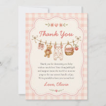 Apple of Our Eye Baby Shower Thank You Card