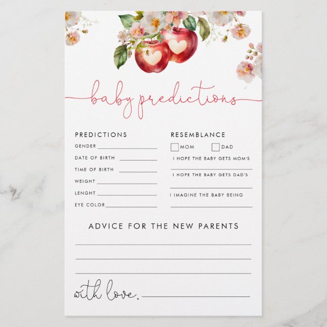 Apple of Our Eye Predictions and Advice Game (Frente)