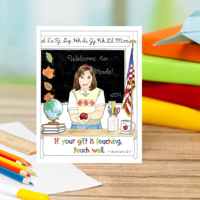 Apple para o Cartão de Professora (Criador carregado)