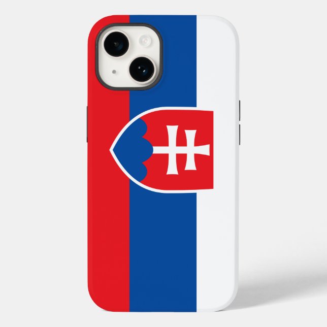 Apple Patriótica 14 Case-Mate, bandeira da Eslováq (Verso)
