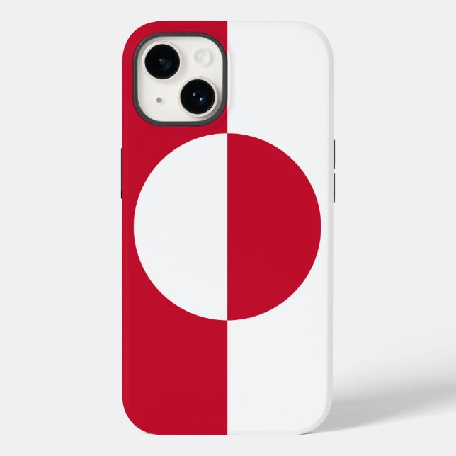 Apple Patriótica 14 Case-Mate, bandeira da Gronelâ (Verso)