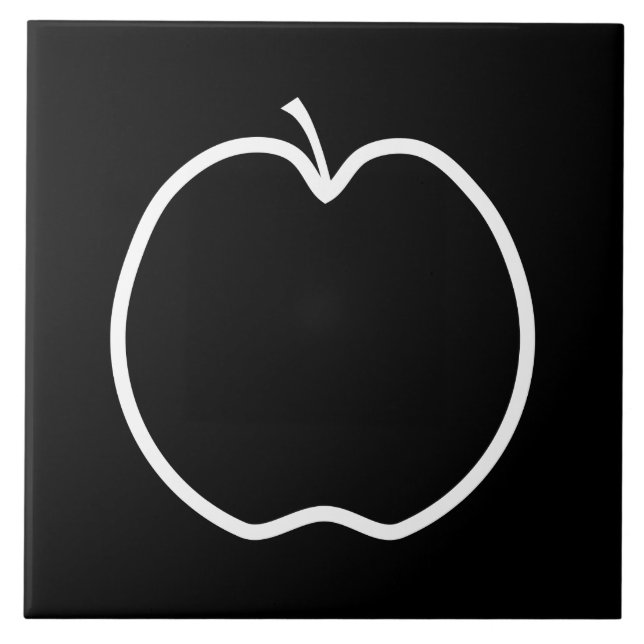 Apple preto e branco (Frente)