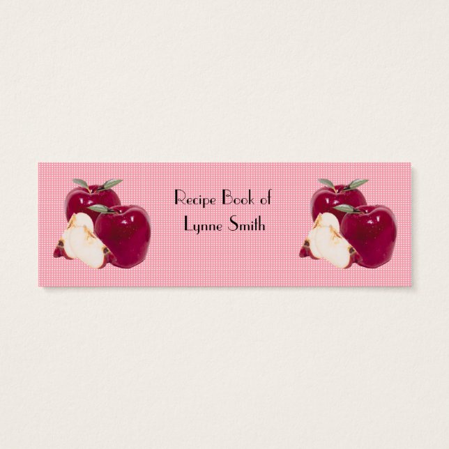 Apple Recipiente Book Mark (Verso)
