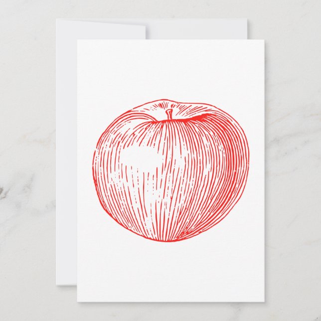 Apple Red Letterpress Apple (Frente)