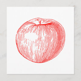 Apple Red Letterpress Apple