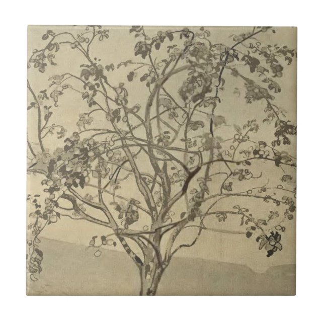 Apple Tree (Watercolor Art) (por Nicholas Roerich) (Frente)