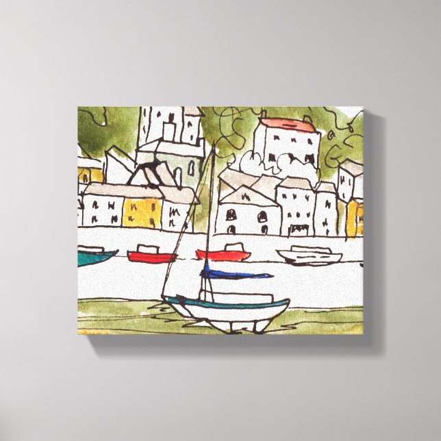 Appledore, Devon.Impressão na Canvas (Frente)