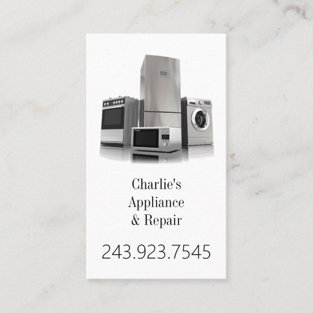 Appliances Repair Services Cartão de visita (Frente)