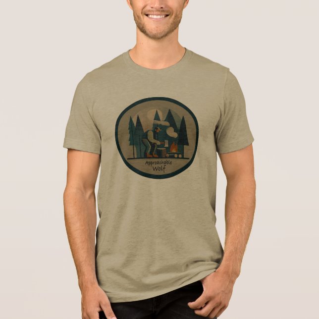 Approachable Wolf Tee Shirt  (Frente)