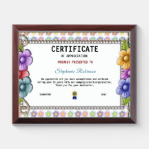 Apreciação Conquista Dourado Certificado Azul Awa